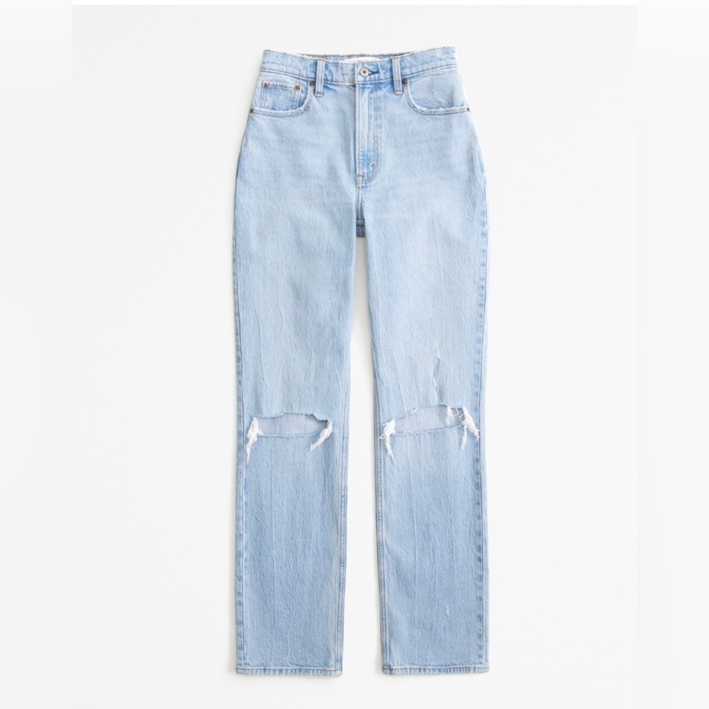 Abercrombie Curve Love Ultra High Rise 90s Straight Jeans